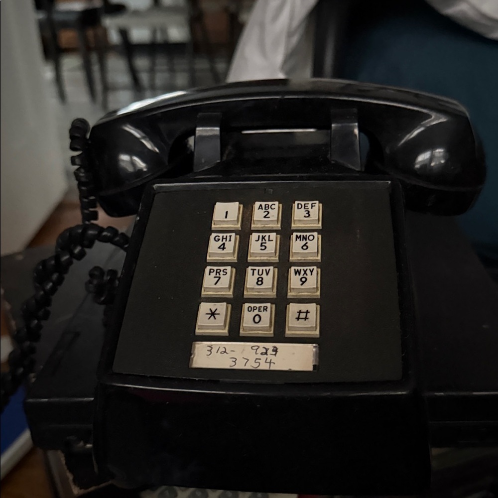 Vintage Black Rotary Phone